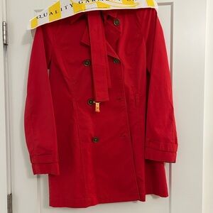 Michael Kors Red Double-Breasted Coat